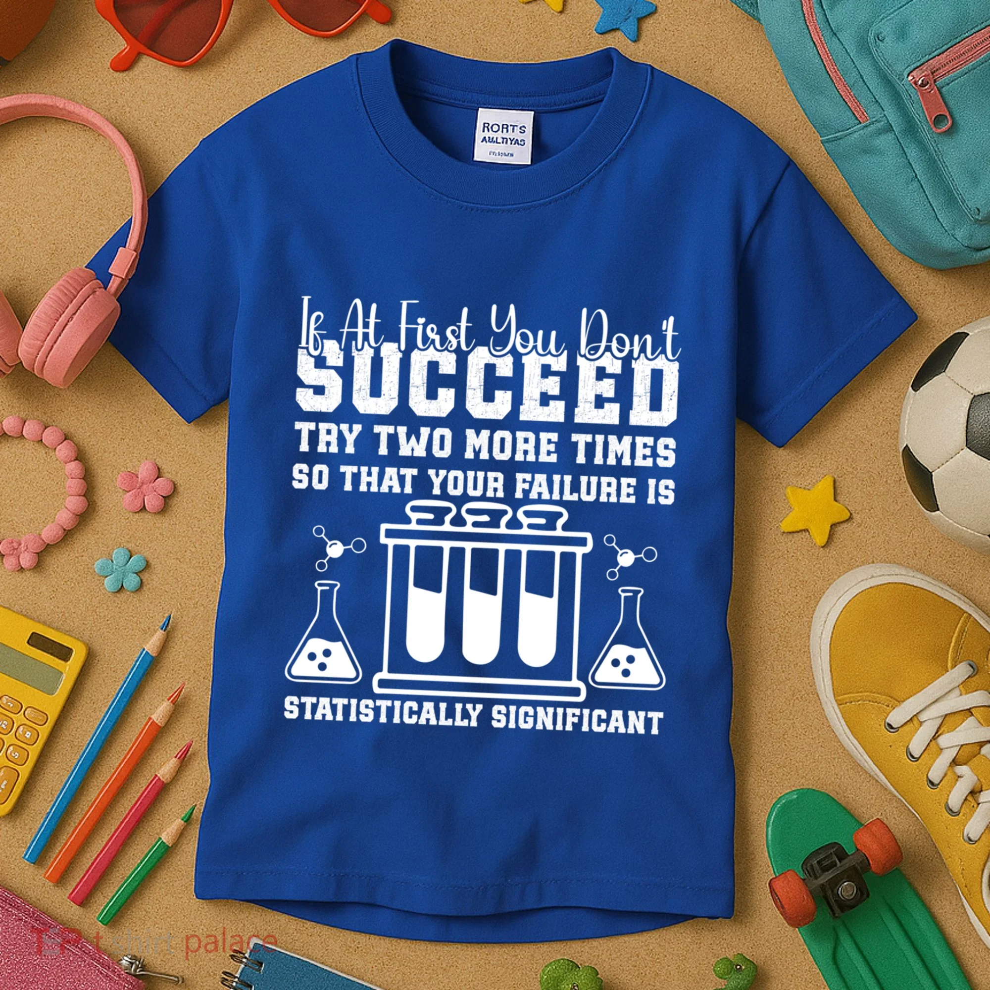 Funny Statistics Science Pun Chemistry Gift Kids T-Shirt