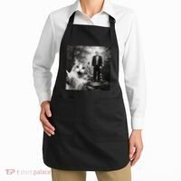 Funny Surprised Scared Cat Selfie With D.Trump Apron thumb 2