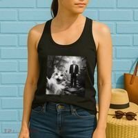 Funny Surprised Scared Cat Selfie With D.Trump Women's Tank Top thumb 2
