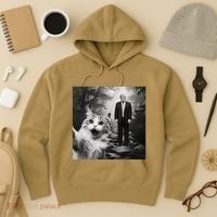 Funny Surprised Scared Cat Selfie With D.Trump Hoodie thumb 3