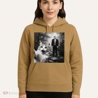 Funny Surprised Scared Cat Selfie With D.Trump Hoodie thumb 5