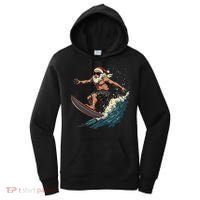 Fun Surfing Santa Christmas Santa Catching Waves Surf Lover Women's Hoodie thumb 0