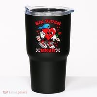 Funny Six Seven Bruh Heart 67 6-7 Valentines Day Tumbler thumb 0