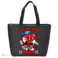 Funny Six Seven Bruh Heart 67 6-7 Valentines Day Tote Bag thumb 0
