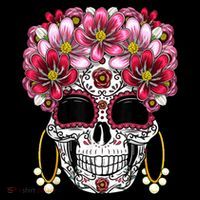 Floral Sugar Skeleton Cool Graphic Skull Coffee Mug thumb 5