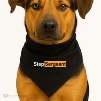 Funny Step Sergeant USA-Made Doggie Bandana thumb 1