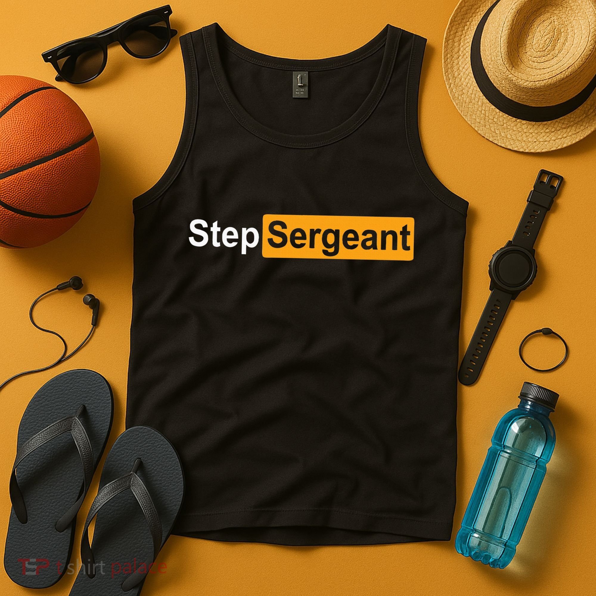 Funny Step Sergeant Tank Top