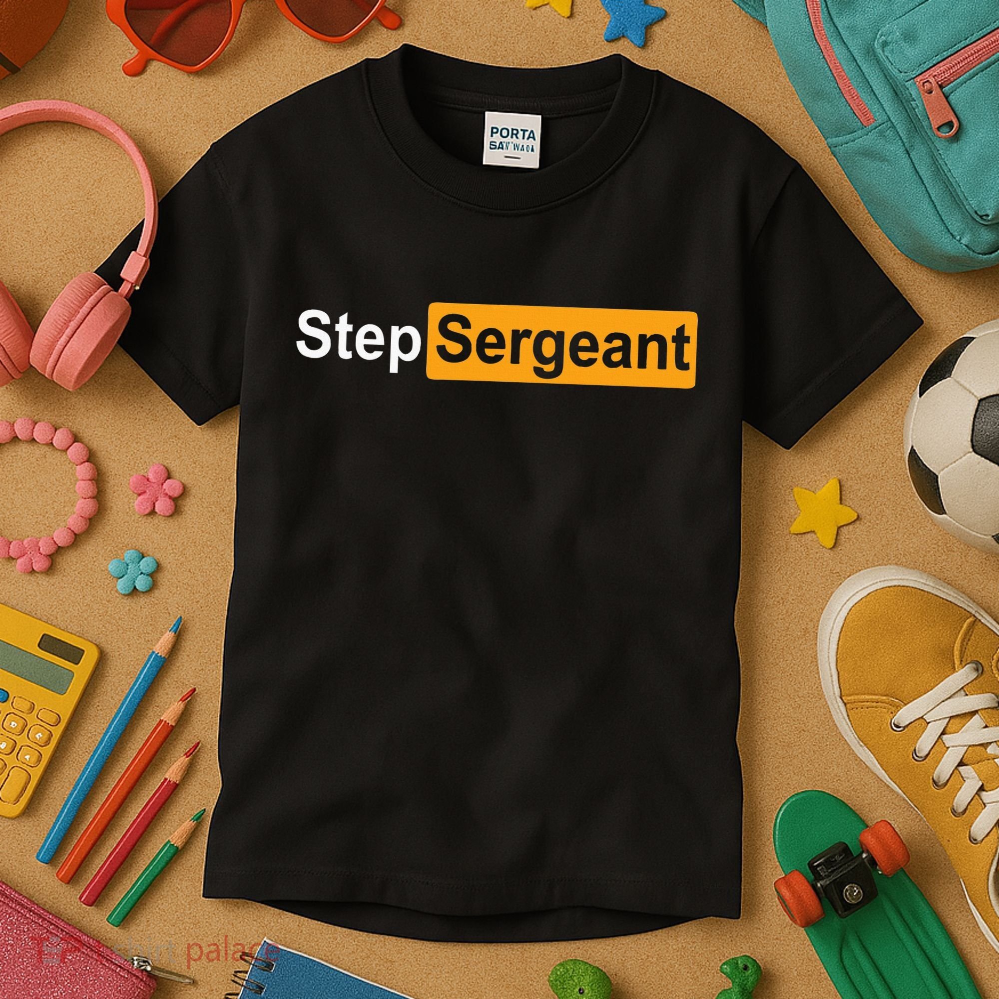 Funny Step Sergeant Kids T-Shirt