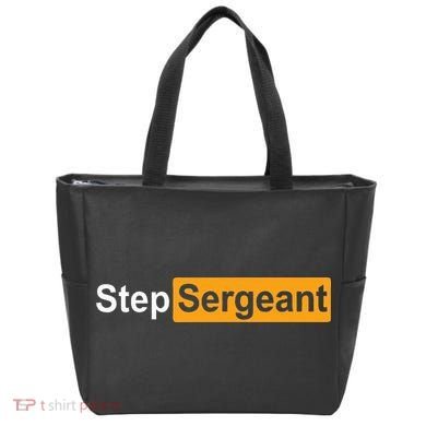 Funny Step Sergeant Tote Bag