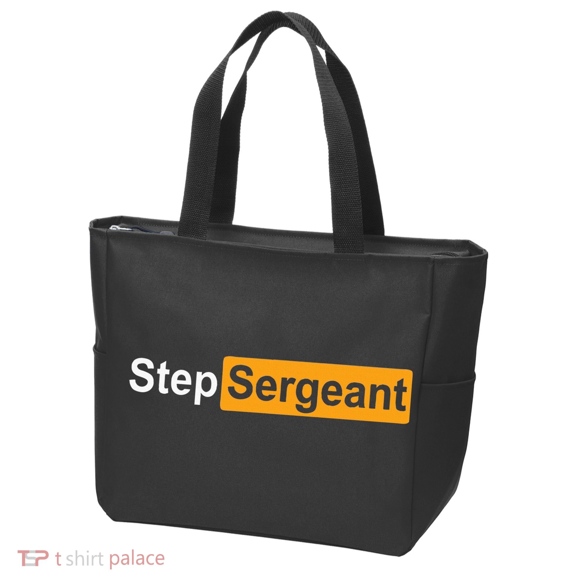 Funny Step Sergeant Tote Bag