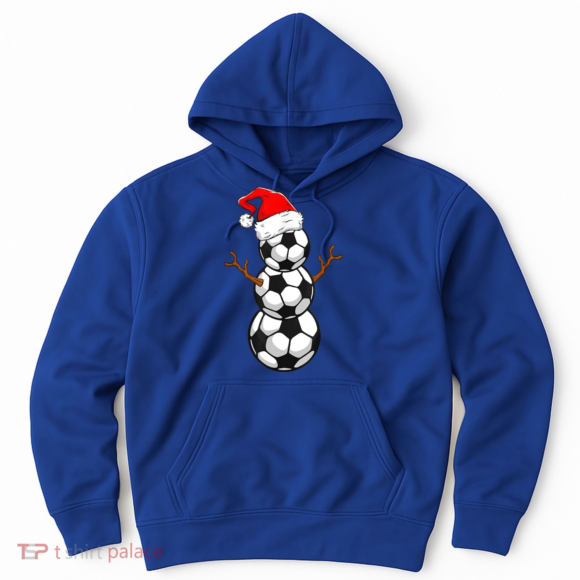 Funny Soccer Snow Boys Soccer Christmas Pajama Xmas Gift Hoodie