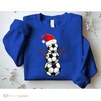 Funny Soccer Snow Boys Soccer Christmas Pajama Xmas Gift Sweatshirt thumb 2