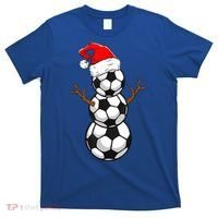 Funny Soccer Snow Boys Soccer Christmas Pajama Xmas Gift T-Shirt thumb 0
