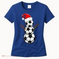 Funny Soccer Snow Boys Soccer Christmas Pajama Xmas Gift Women's T-Shirt thumb 0