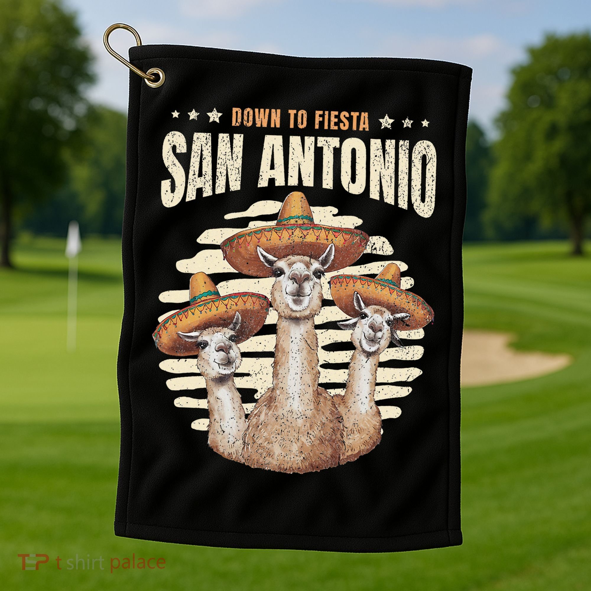 Fiesta Squad San Antonio Texas Cinco De Mayo Lets Fiesta Golf Towel