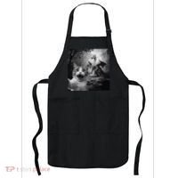 Funny Surprised Scared Cat Selfie With Dragon Apron thumb 0