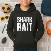 Funny Shark Shark Bait Kids Hoodie thumb 2