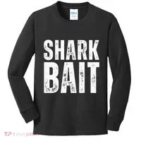 Funny Shark Shark Bait Kids Long Sleeve Shirt thumb 0