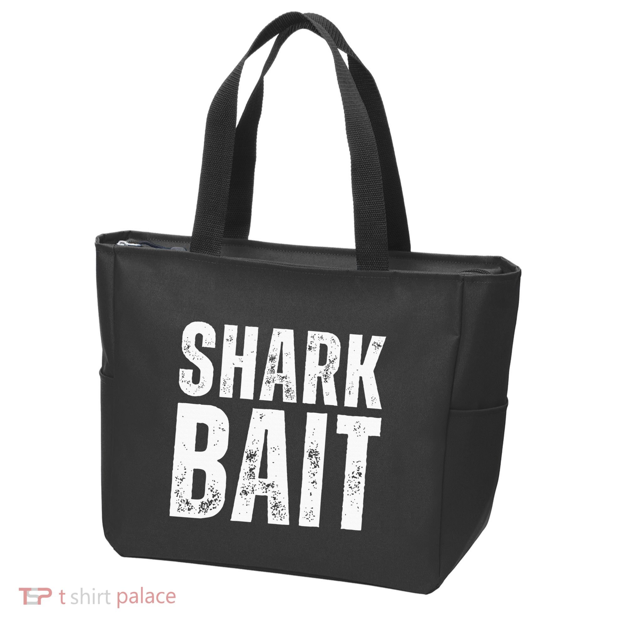 Funny Shark Shark Bait Tote Bag