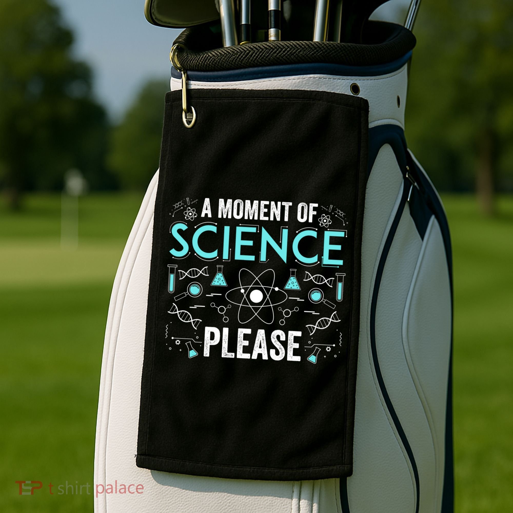 Funny Scientist Science Chemistry Physics Lover Geek Nerd Cool Gift Golf Towel