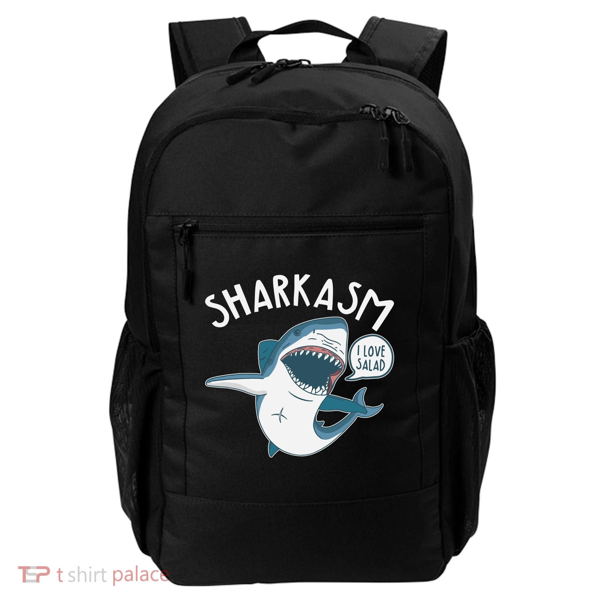 Funny Sharkasm Shark Sarcasm Backpack