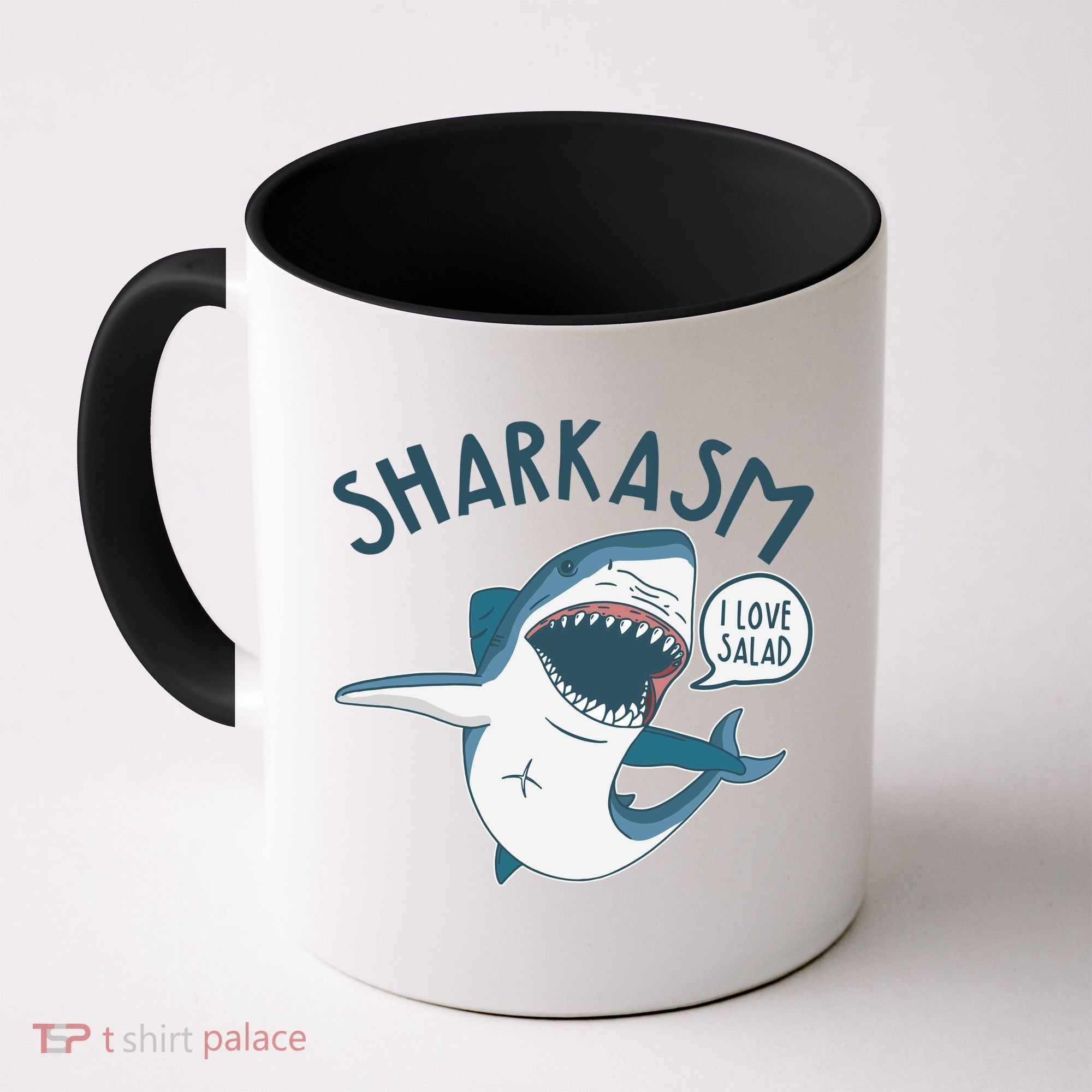 Funny Sharkasm Shark Sarcasm Coffee Mug