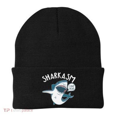 Funny Sharkasm Shark Sarcasm Beanie