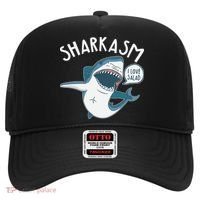 Funny Sharkasm Shark Sarcasm Hat thumb 0