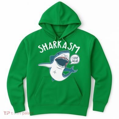 Funny Sharkasm Shark Sarcasm Hoodie