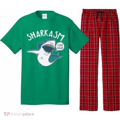 Funny Sharkasm Shark Sarcasm Pajama Set