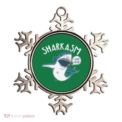Funny Sharkasm Shark Sarcasm Ornament