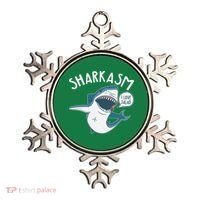 Funny Sharkasm Shark Sarcasm Ornament thumb 0