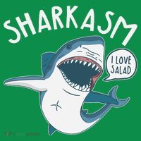 Funny Sharkasm Shark Sarcasm Baby Bodysuit thumb 2