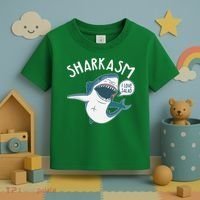 Funny Sharkasm Shark Sarcasm Toddler T-Shirt thumb 3