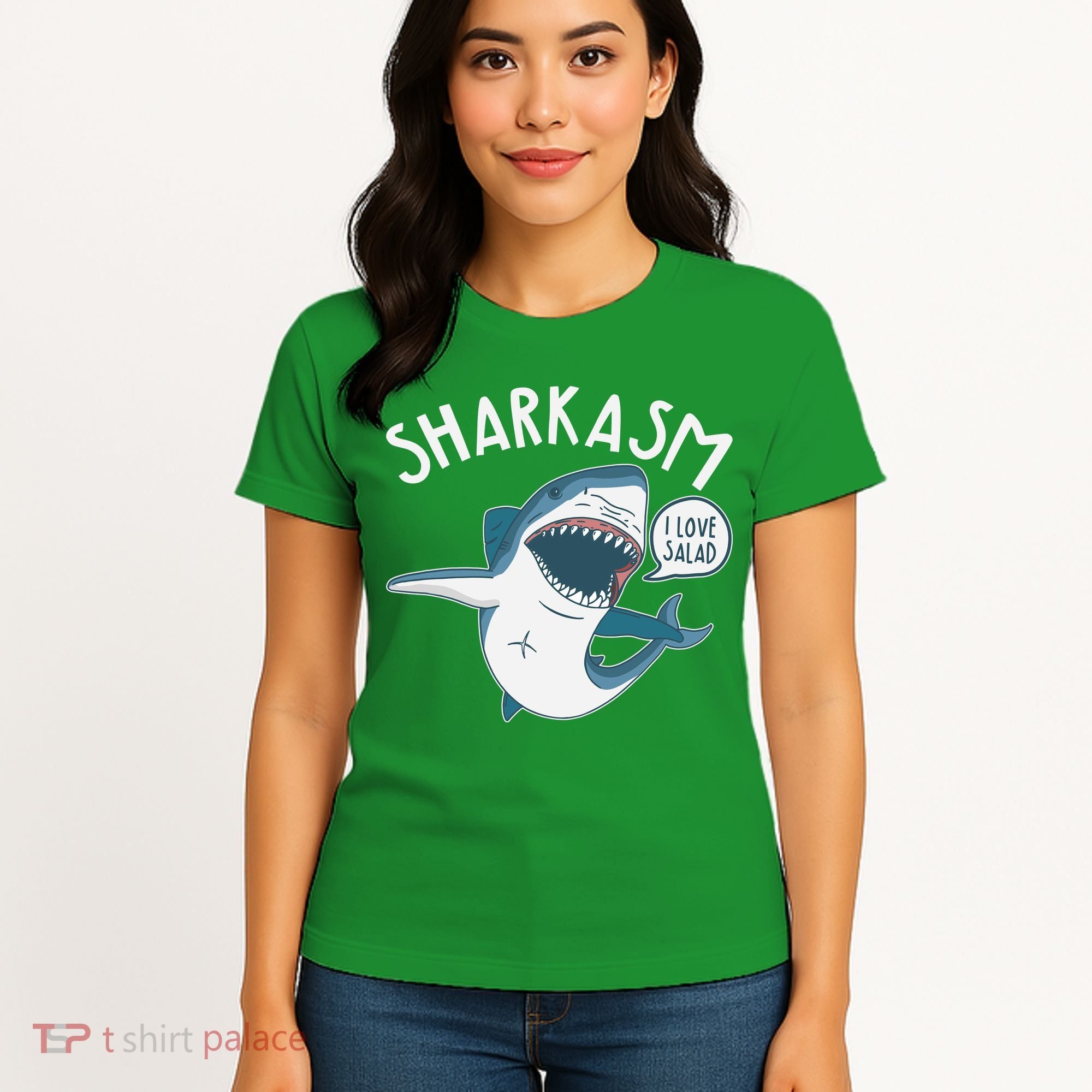 Funny Sharkasm Shark Sarcasm Women's T-Shirt