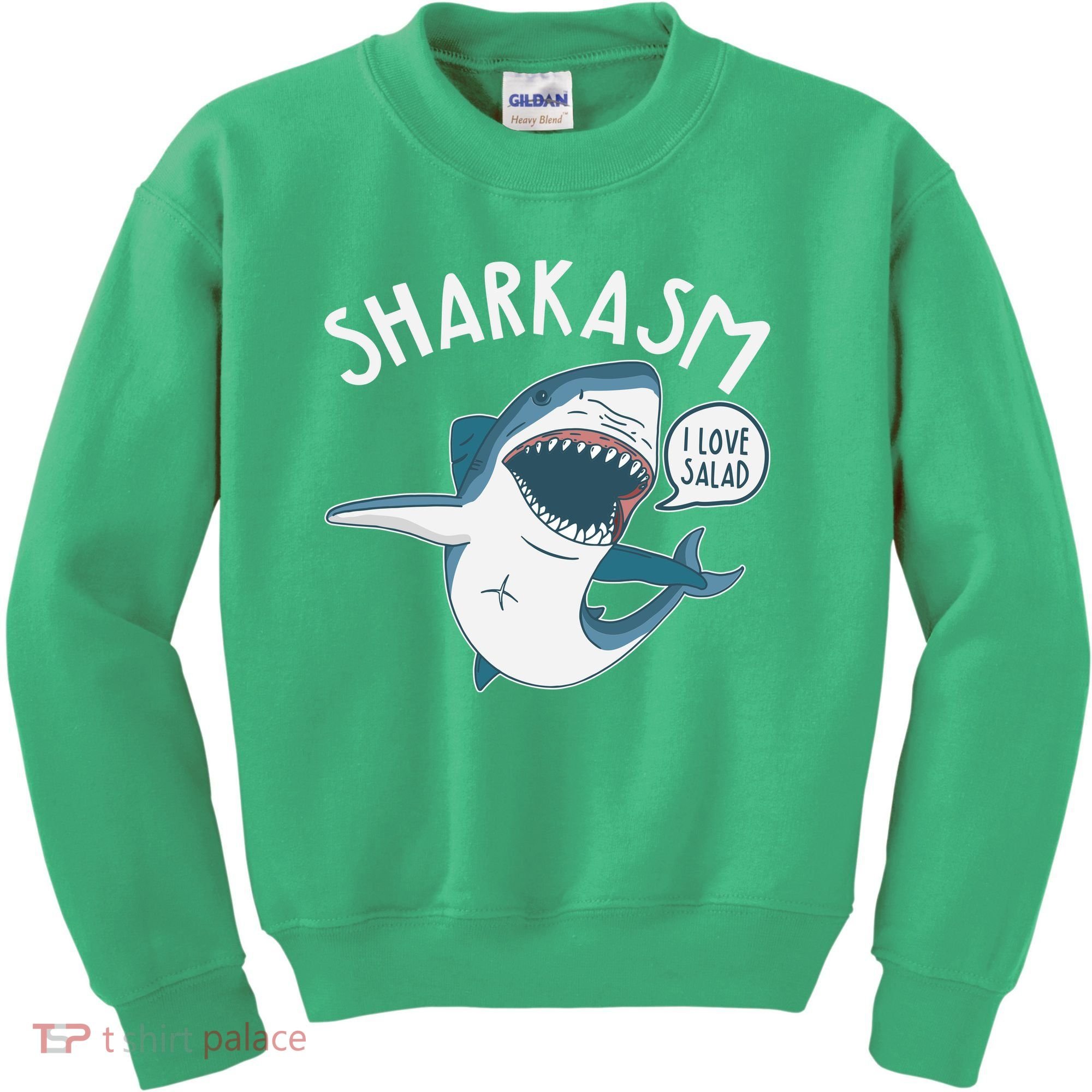 Funny Sharkasm Shark Sarcasm Kids Sweatshirt