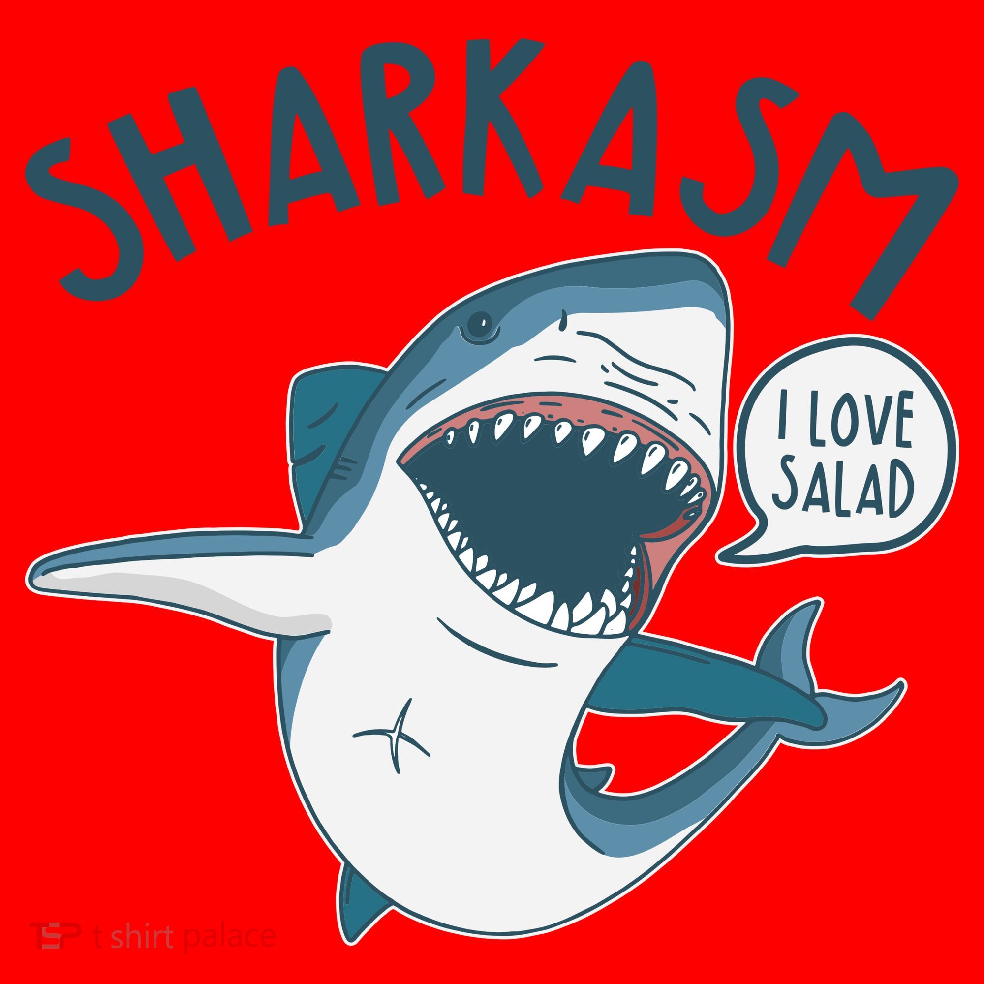 Funny Sharkasm Shark Sarcasm Santa Hat
