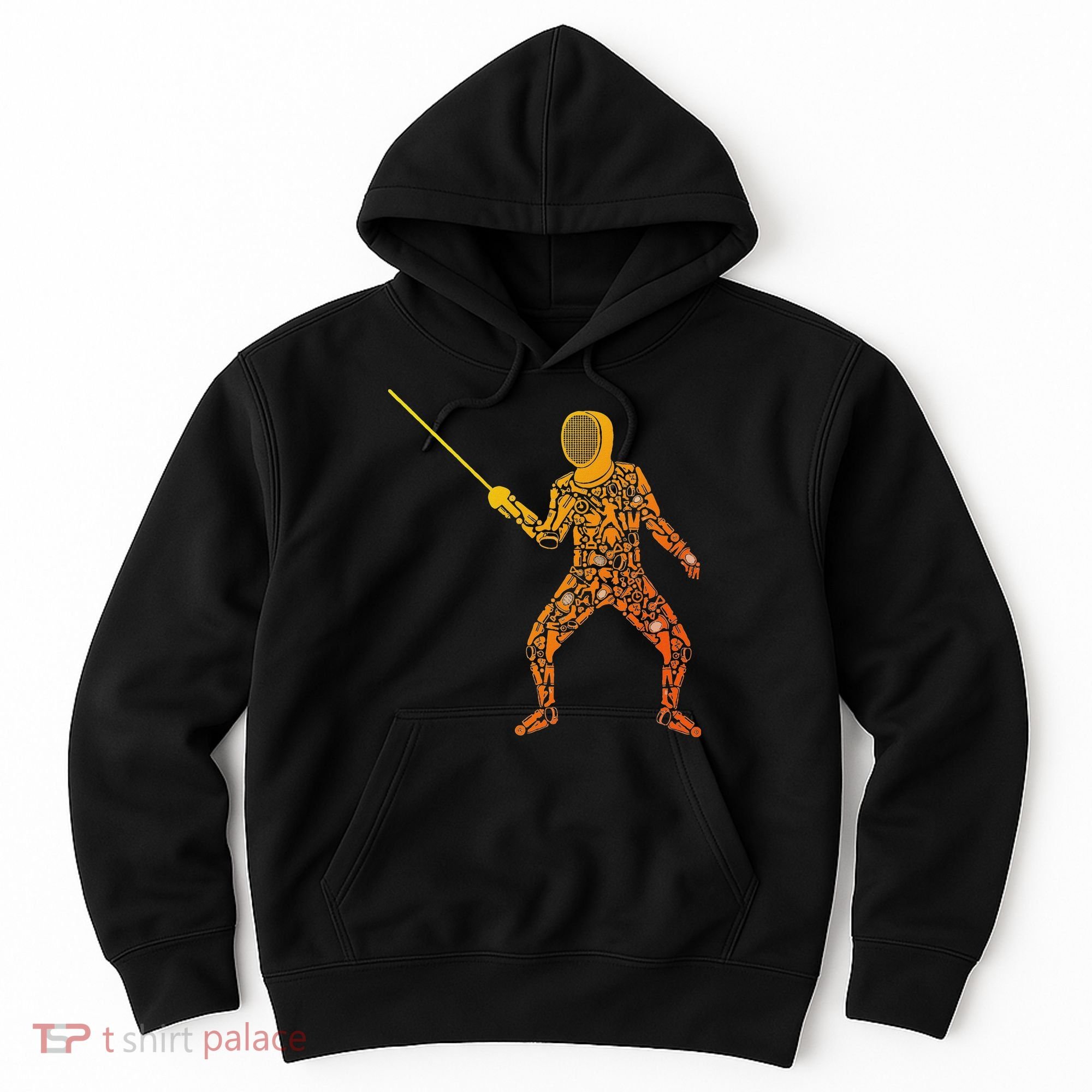Fencing Sports Symbols Swords Epee Fencer Hoodie