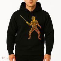 Fencing Sports Symbols Swords Epee Fencer Hoodie thumb 2