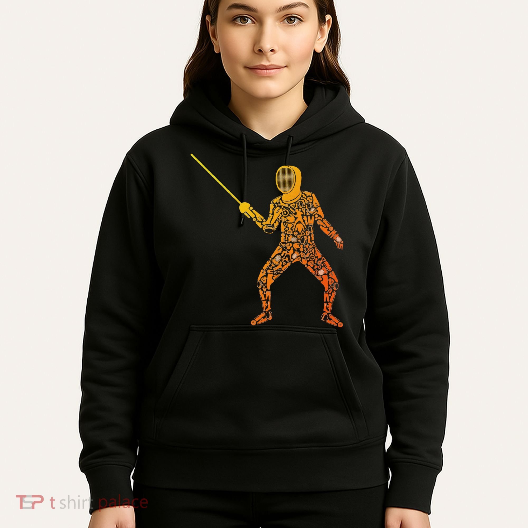 Fencing Sports Symbols Swords Epee Fencer Hoodie