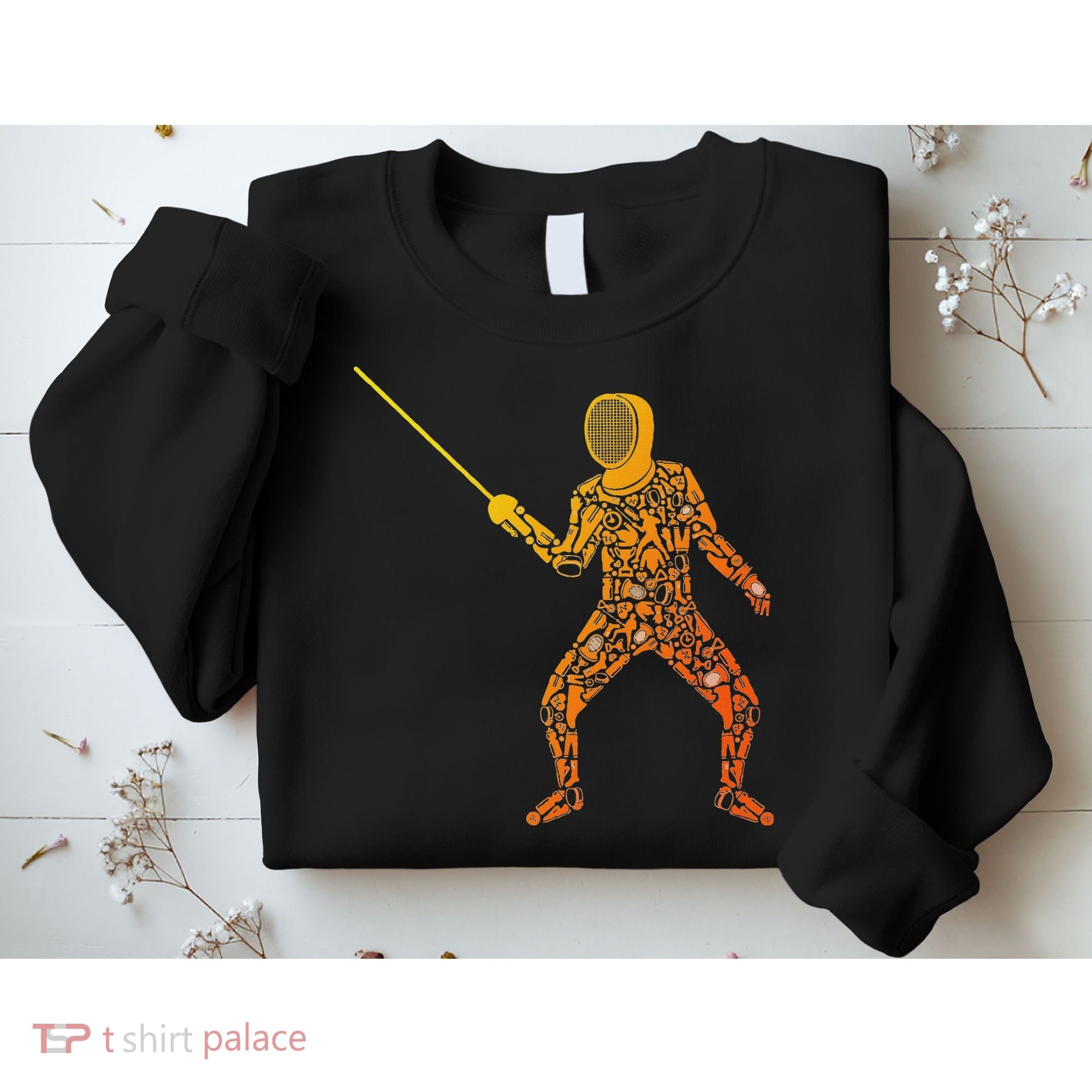 Fencing Sports Symbols Swords Epee Fencer Sweatshirt