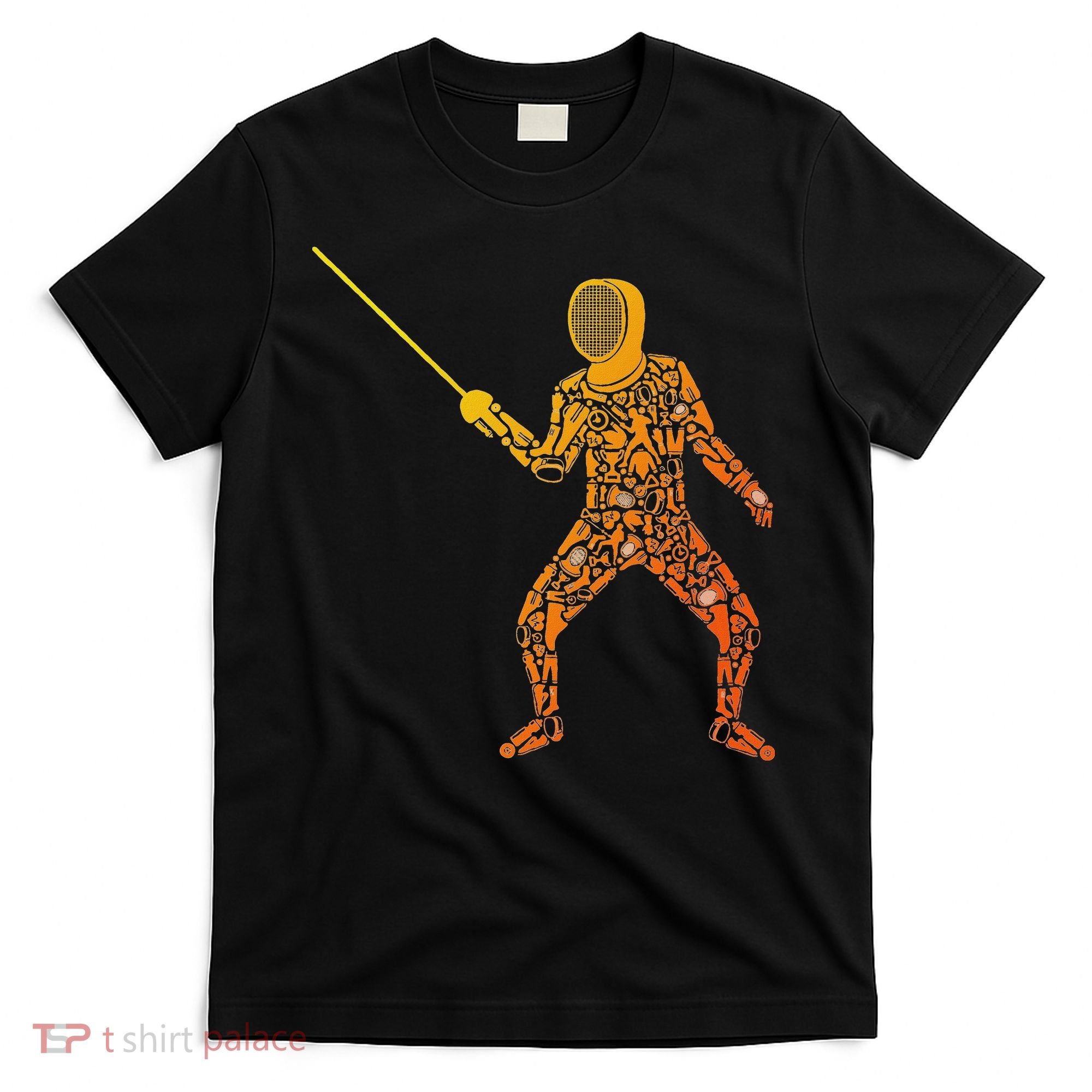 Fencing Sports Symbols Swords Epee Fencer T-Shirt