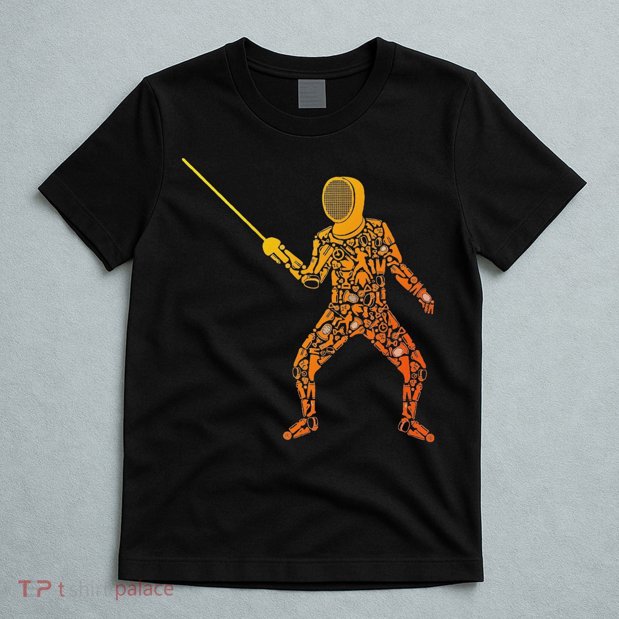 Fencing Sports Symbols Swords Epee Fencer T-Shirt