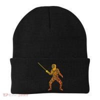 Fencing Sports Symbols Swords Epee Fencer Beanie thumb 0