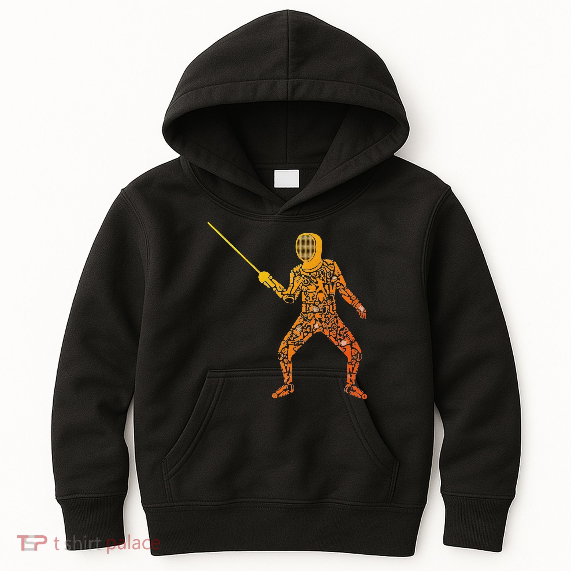 Fencing Sports Symbols Swords Epee Fencer Kids Hoodie