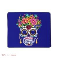 Flower Sugar Skull Souls Day Muertos Day Of Dead Halloween Gift Mousepad thumb 0