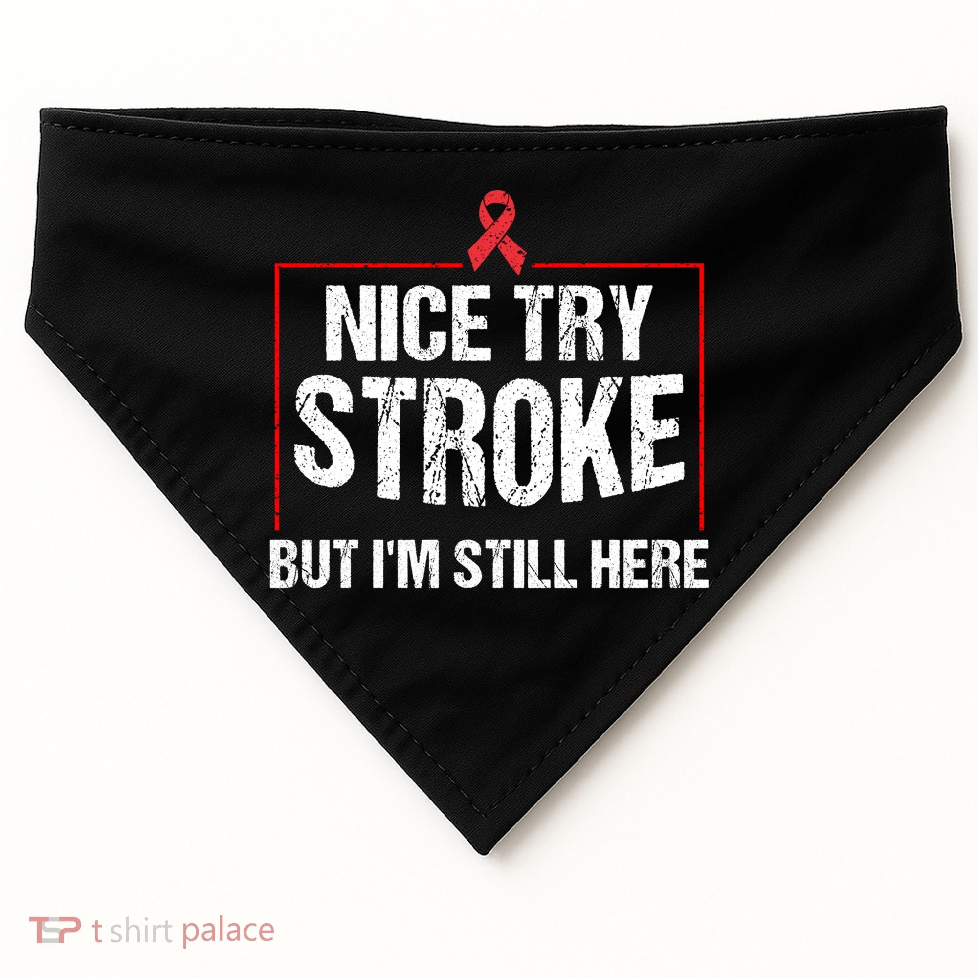 Funny Stroke Survivor Gift Cute Brain Attacks Great Gift USA-Made Doggie Bandana
