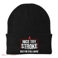 Funny Stroke Survivor Gift Cute Brain Attacks Great Gift Beanie thumb 0