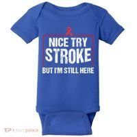Funny Stroke Survivor Gift Cute Brain Attacks Great Gift Baby Bodysuit thumb 0
