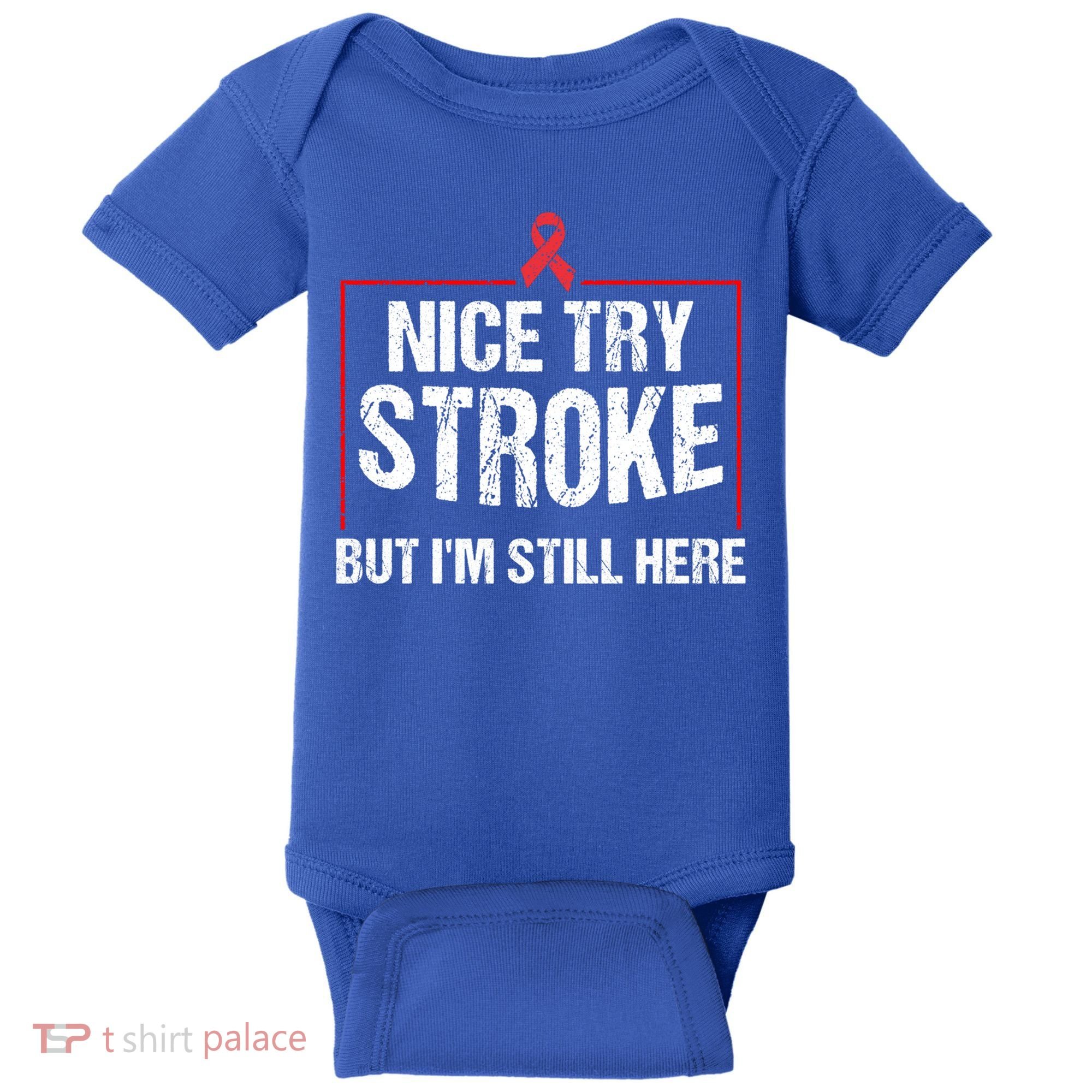 Funny Stroke Survivor Gift Cute Brain Attacks Great Gift Baby Bodysuit